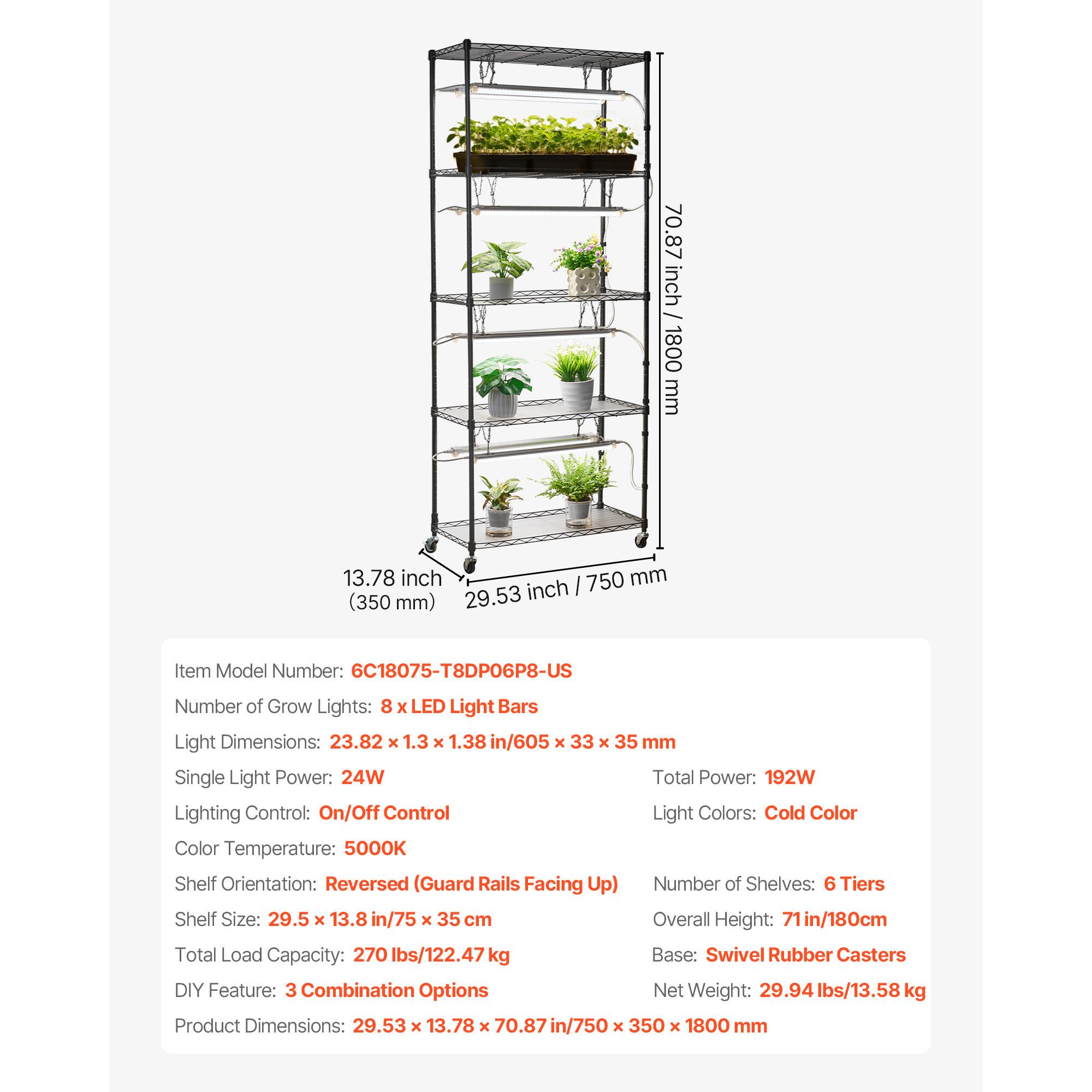 71 Inch Indoor Plant Stand wit - Plant Pot recension och pris
