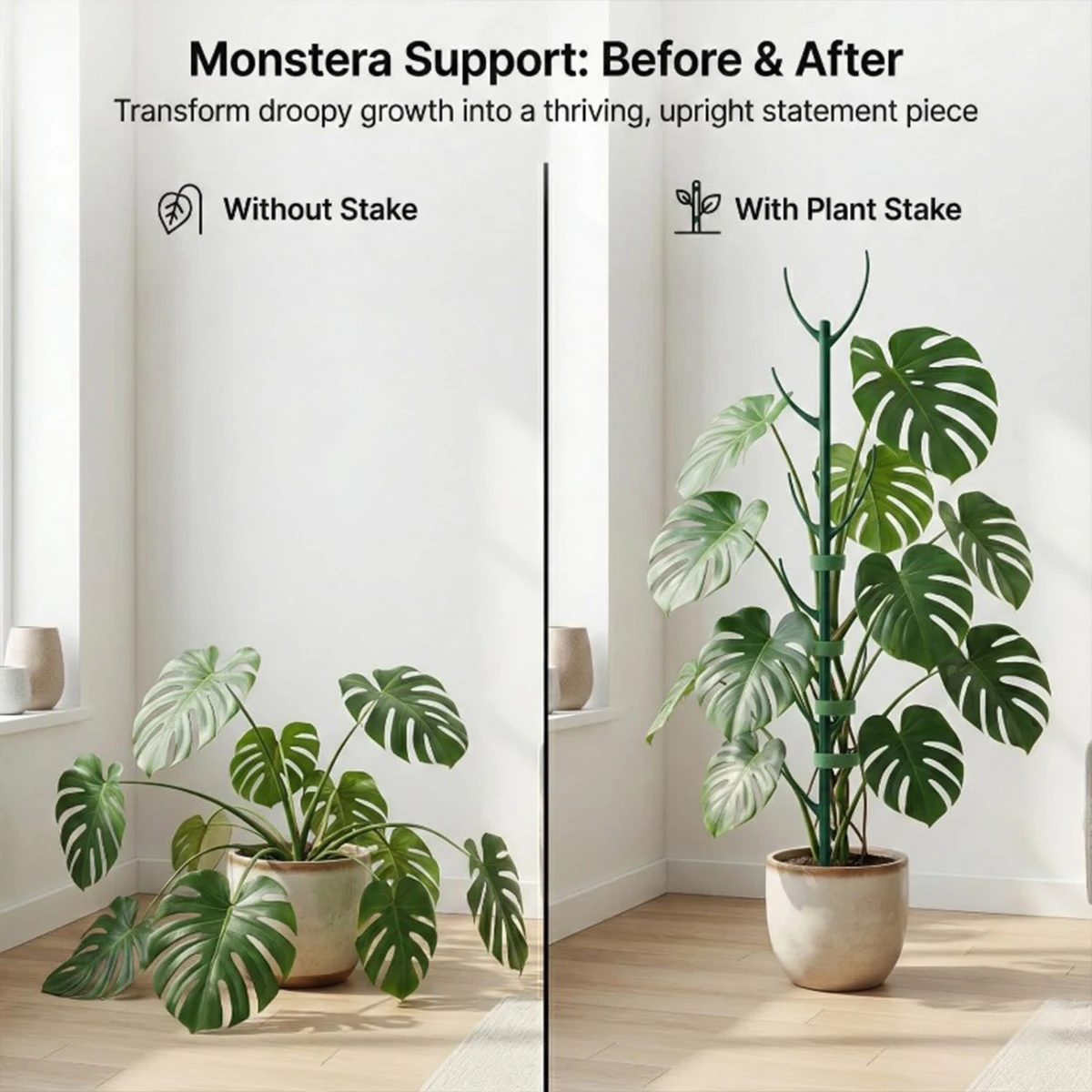 6Pcs Monstera Plant Support Se - Plant Support Stake recension och pris