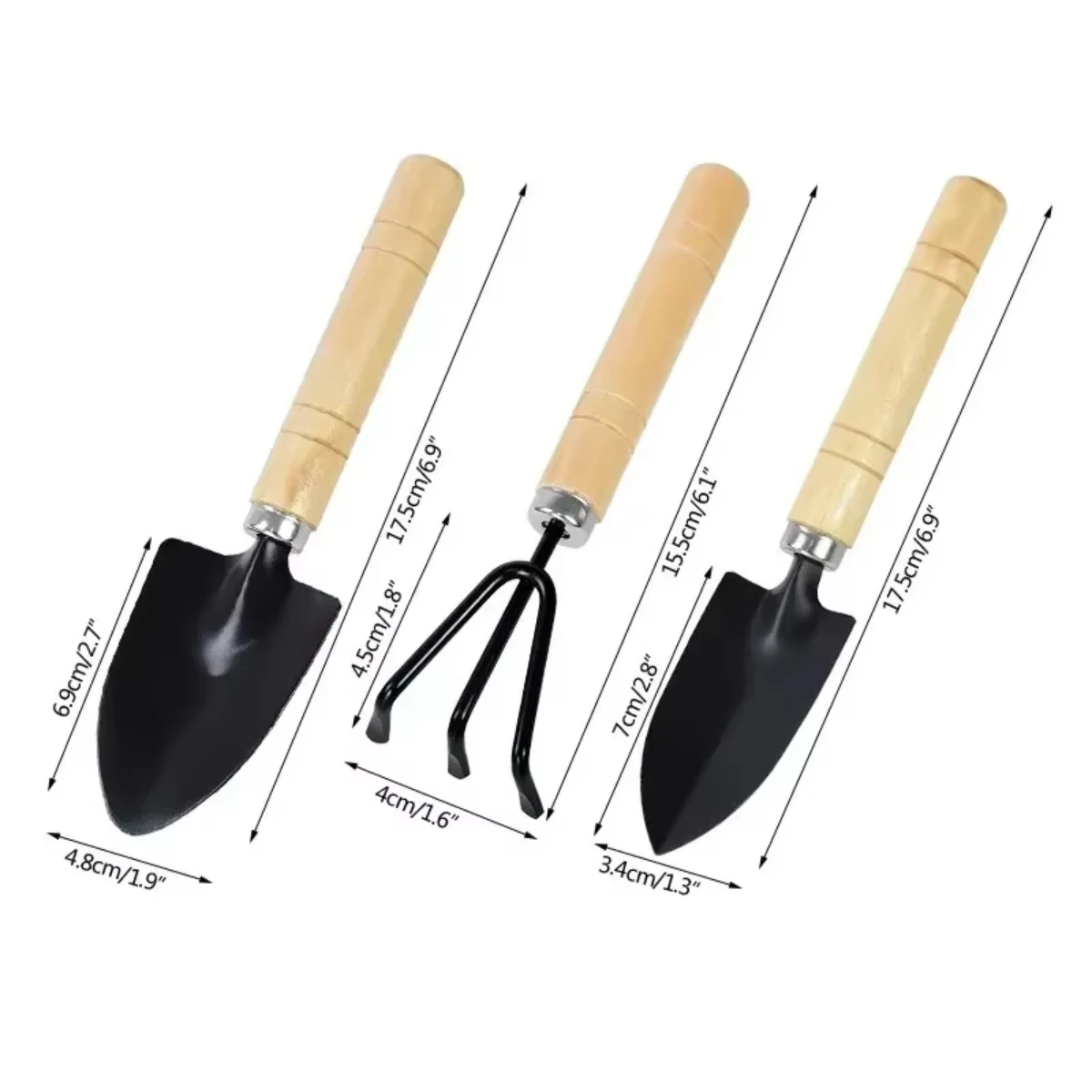 3Pcs/Set Mini Garden Tool Set  - Terracotta Pot recension och pris