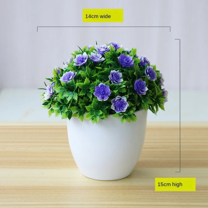 1pc Artificial Plants Bonsai S - Succulent Set recension och pris