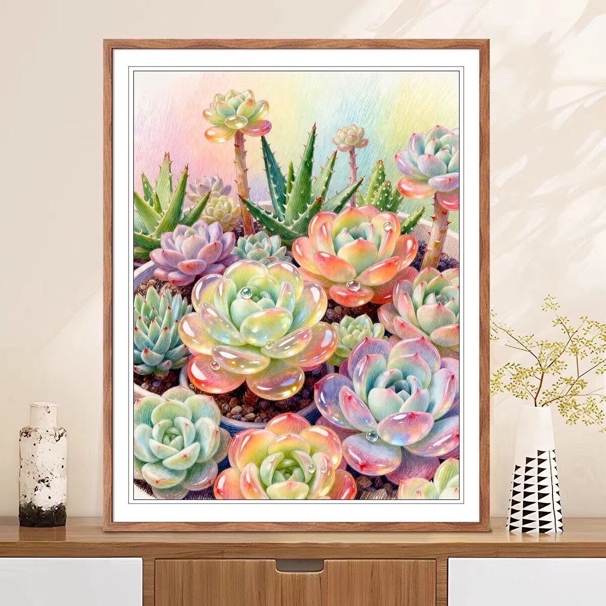 DIY 9CT 14ct Cross Stitch Embr - Succulent Set recension och pris