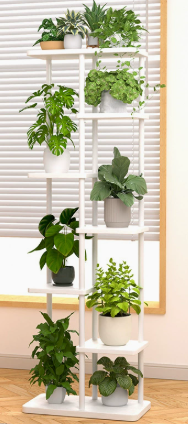 Multi‑Tier Metal Wood Plant St - Plant Pot recension och pris