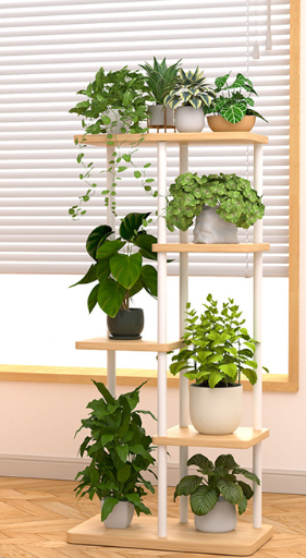 Multi‑Tier Metal Wood Plant St - Plant Pot recension och pris