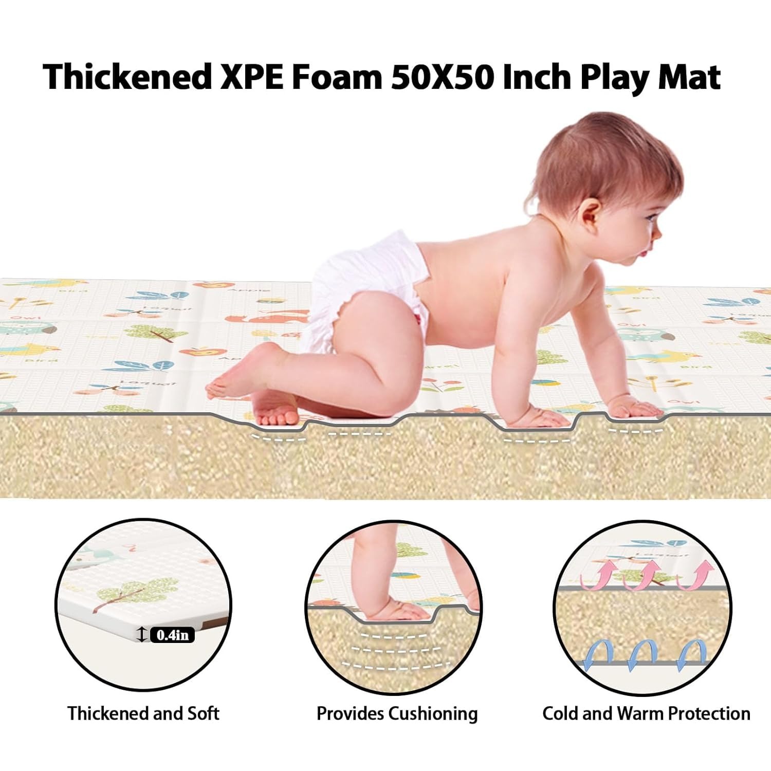 Foldable Baby Play Mat Childre - Repotting Mat recension och pris