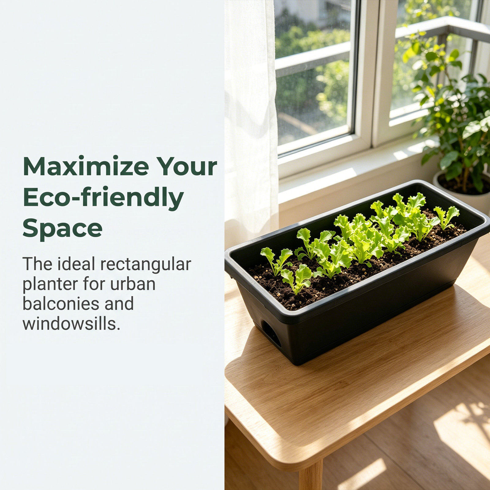 Rectangular Resin Planters Set - Succulent Set recension och pris
