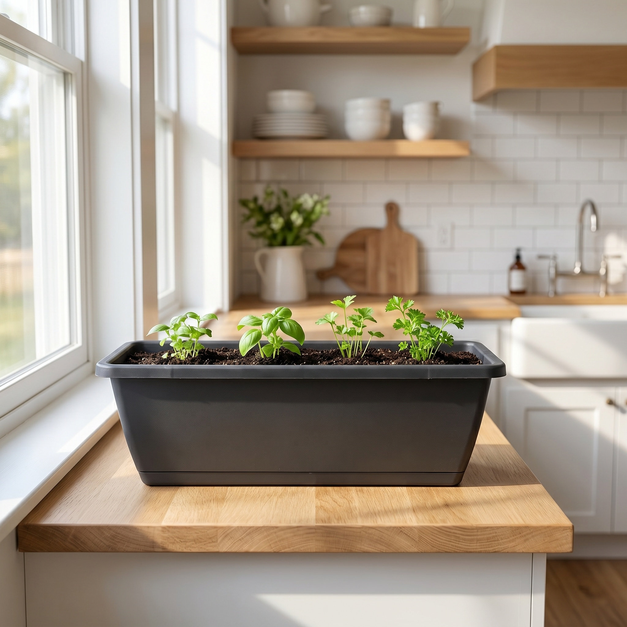 Rectangular Resin Planters Set - Succulent Set recension och pris